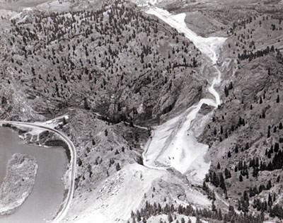 Minnesota Missouri River Canyon construction 