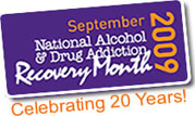 National Alcohol and Drug Addiction Recovery Month